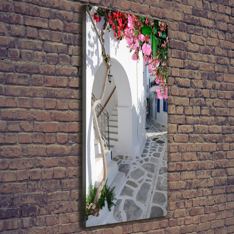 Greek Village - Wrapped Canvas Print