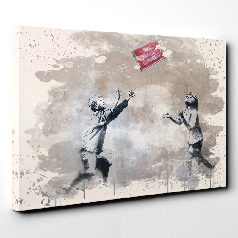 Banksy - Wrapped Canvas Painting, 40cm H x 60cm W