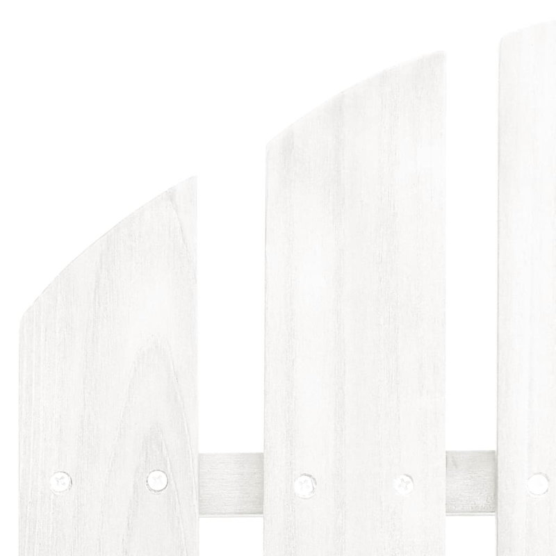 Chaise Adirondack en bois massif avec table Harvel, Blanc