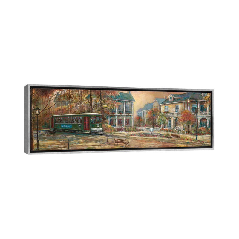 «Timeless Elegance» par Ruane Manning - reproduction d'art panoramique, Toile avec cadre argenté