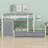 Loft Bunk Bed With Drawers And Ladder-578614729