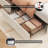 Upholstered LED Bed Frame With 4 Storage Drawers, No Box Spring Needed-1025089968
