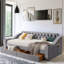 Lit de jour rembourré Azekiel-677330367