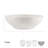 Trellis 9in. Lightweight Chip-Resistant Bone China Serving Bowl