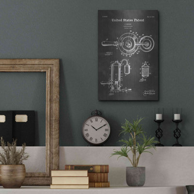 «Coffee Percolator Blueprint Vernis» par Luxe Metal Portfolio