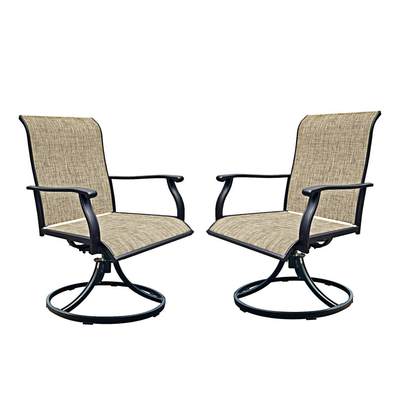 Ensemble de 2 chaises de salle à manger pivotantes