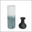 Ensemble de 3 vases décoratifs en métal, vases de plancher à motif de feuilles d'or, grands vases blancs gris antique pour la décoration intérieure, salon, décoration de vestibule