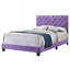 Lit double transitionnel mauve avec support