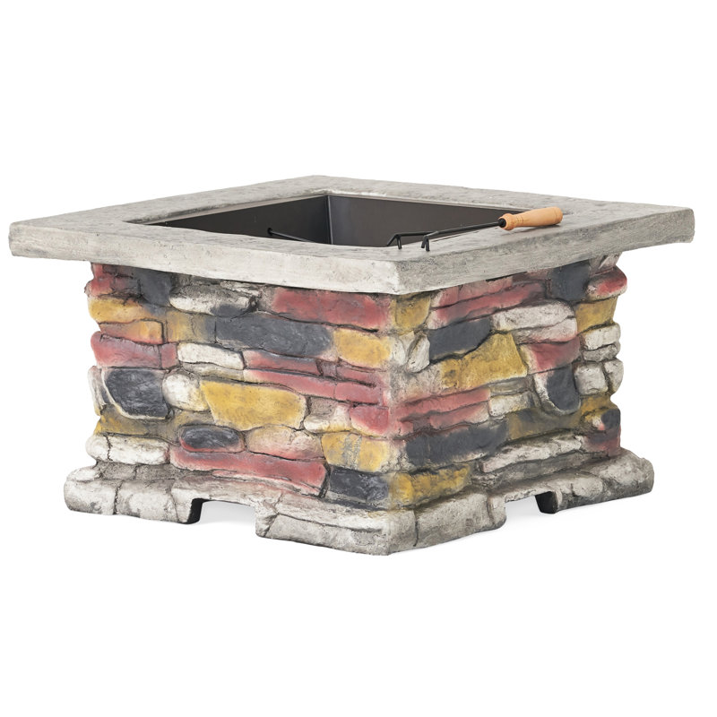 28" Concrete Outdoor Fire Pit Table - Thumbnail 2