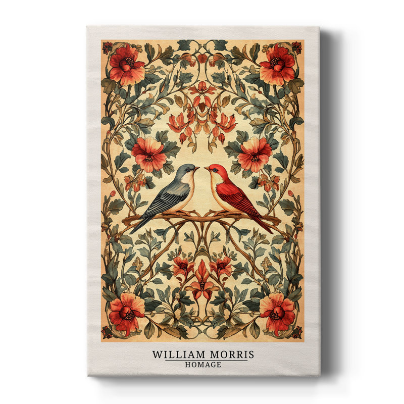 Passe-partout enveloppé de gallerie de la collection CCMXXVVI de William Morris, H 40 po x l 60 po