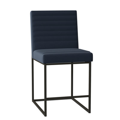 Uma Upholstered Stool with Metal Frame
