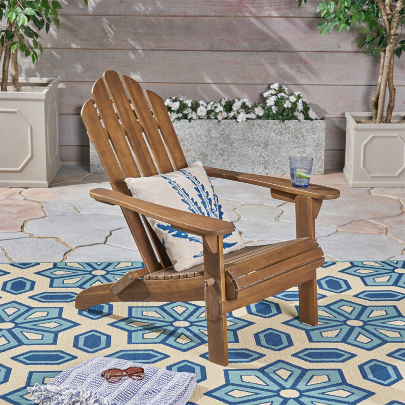 Chaise Adirondack pliable Hollywood, Marron foncé