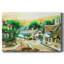 «Spring Village II», toile tendue avec châssis-821422703