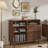 Twanna Record Player Stand With Two Sliding Doors For Record Storage, Record Player Table , Turntable Stand For Living Room, Bedroom-1760522106