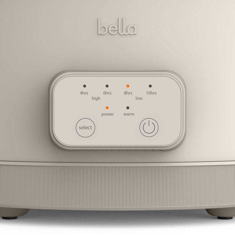 Bella 6.0 QT Programmable Slow Cooker, Oatmilk