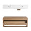 Ensemble de meuble-lavabo mural simple 30 po, meuble-lavabo flottant avec plateau de lavabo en résine, 1 tiroir
