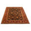 Tapis unique en laine noué à la main 10 pi x 13 pi 4 po nouvel âge Fellsburg - rouge / brun / brun clair