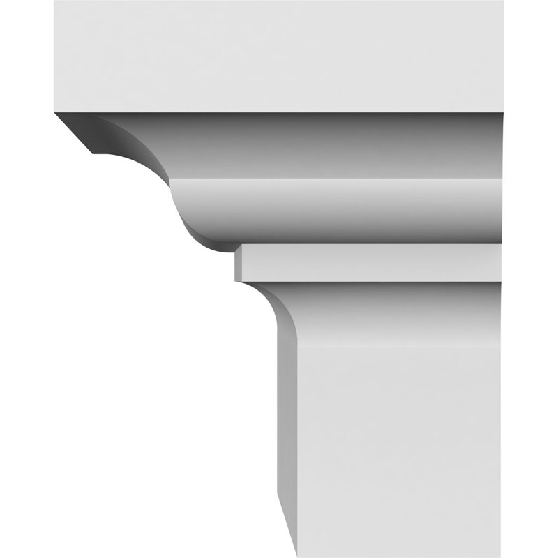 Endurathane Stratford Crosshead, 34" Bottom Width x 38 3/8" Top Width x 5"H x 1 7/8"P, Factory Primed, 34 inches