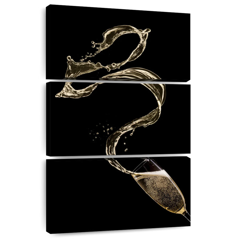 Yarlin Champagne Splash, 57" H x 36" W