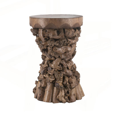 11.8x11.8x18.9 Inch Wood Accent Table
