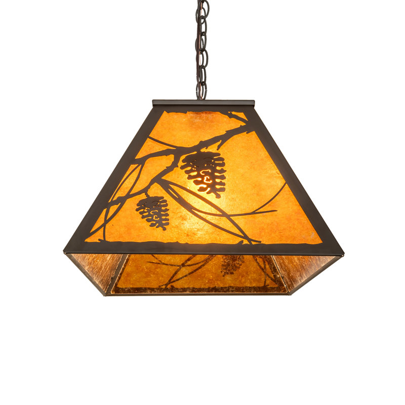 Jacklyn 6 - Light Pendant, Amber, Oil Rubbed Bronze