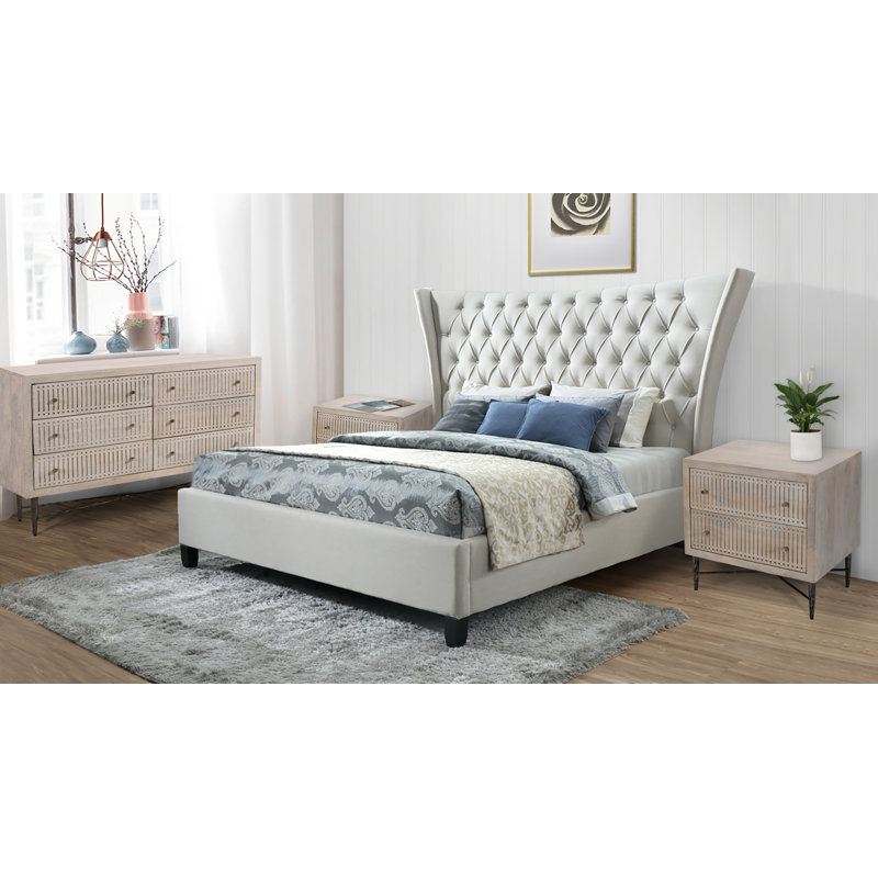 Angellie Upholstered Platform Bed, King