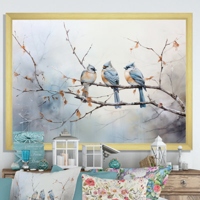 Birds On The Brink II - Bird, art mural encadré