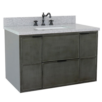 Ensemble de meuble-lavabo simple mural 37 "37"