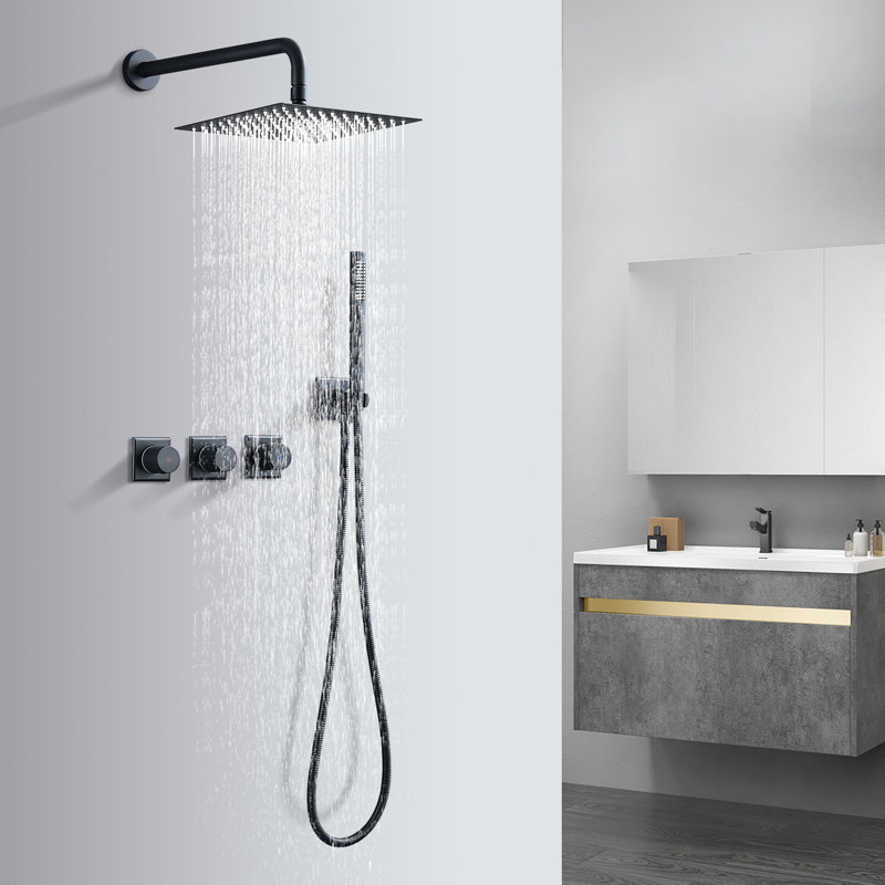 Système de douche complet avec valve brute