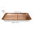 Oneita Vanity Tray | Hammered Rectangular Vanity Tray with padded Bottom | Copper Finish-1552220770