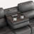 Fabric Power Reclining Sofa with Drop Down Table USB Button and Wireless Charger