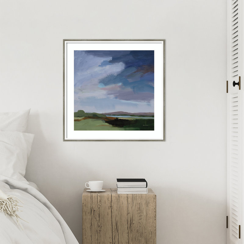 «Incoming» par Pamela Munger, reproduction d'art murale en bois encadrée, 25 x 25