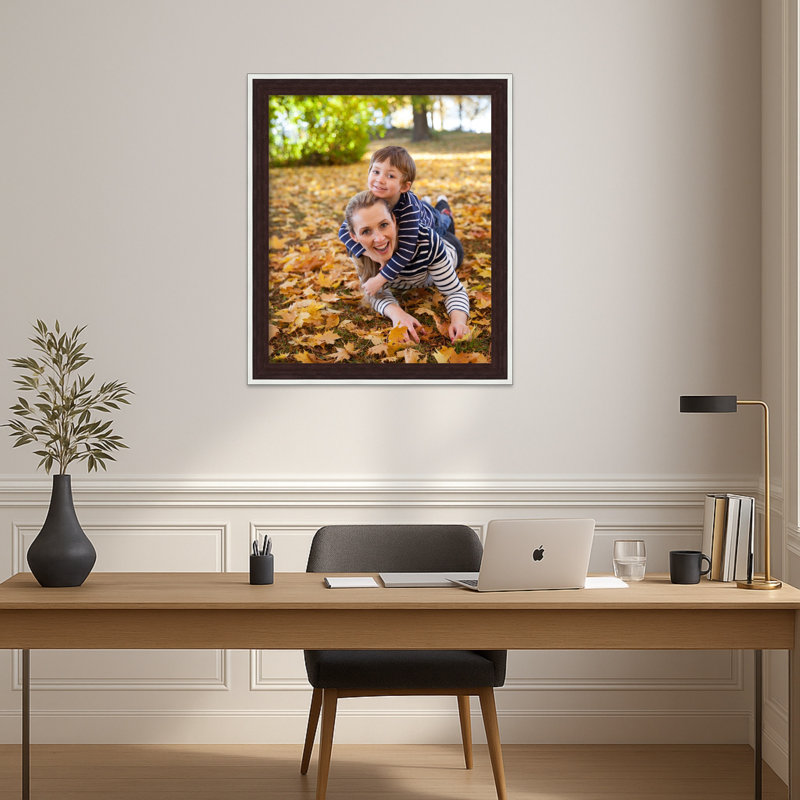 Cadre photo Maya, 20 x 24, Maya espresso argenté