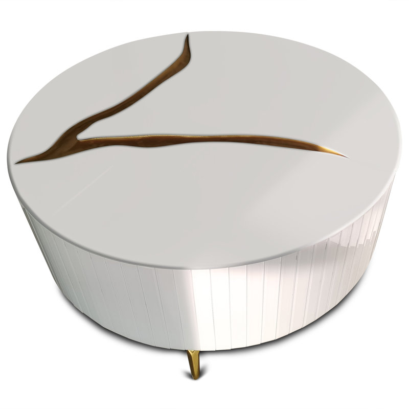 Percle Glass Top Coffee Table