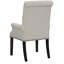 Chaise avec accoudoirs rembourrée Phelps - beige et noir fumé-117195007-117195006