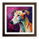 Whippet Fauvism - Single Picture Frame Print on Wood