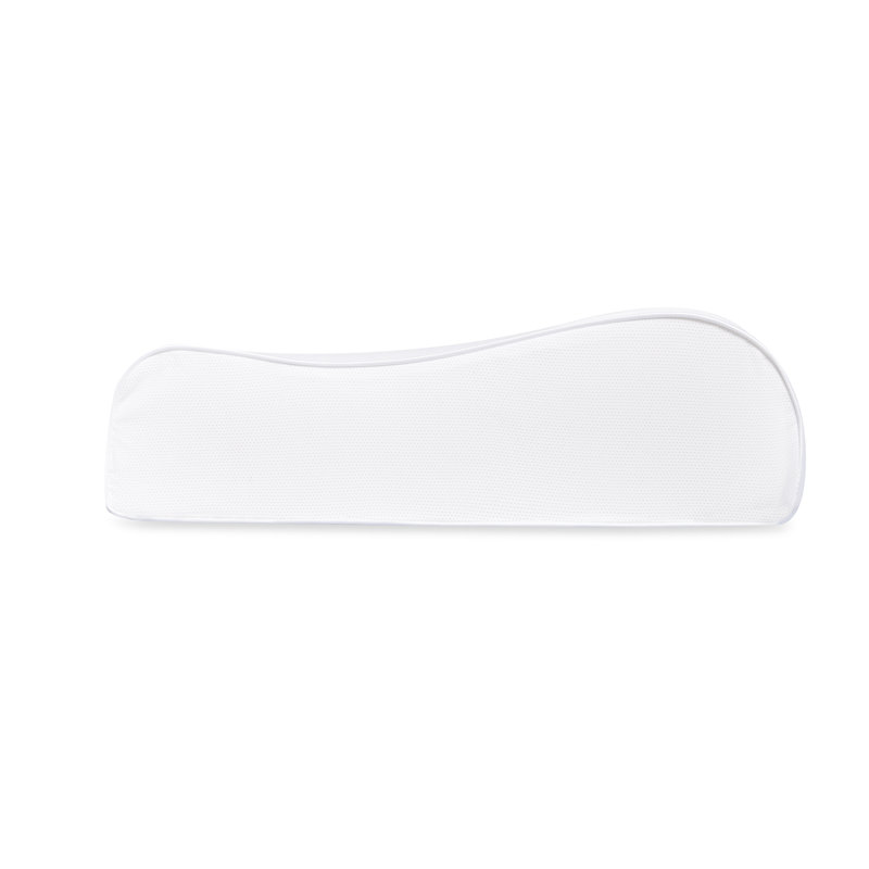 Ergonomic White Memory Foam Contour Pillow with Mesh Cover