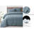 Square Stitch Embroidered Microfiber Quilt Set-88061300-88061301