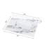 Dessus de meuble-lavabo de salle de bain en marbre blanc de 31 pouces - dosseret de 4 po et teinture, construction, conception traditionnelle à absorption d'eau