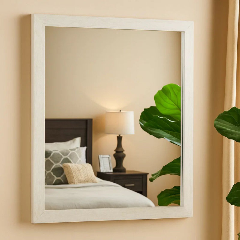 Miroir pour commode à détails de grain