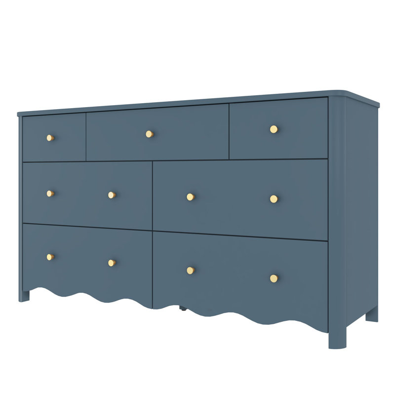 Sutton 7 Drawer Dresser, Misty Blue, Misty Blue