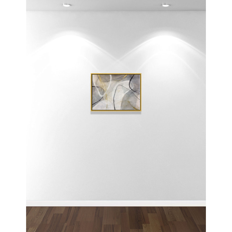 Lucid Shapes - reproduction d'art sur toile, Or, H 18 po x l 24 po x P 2 po