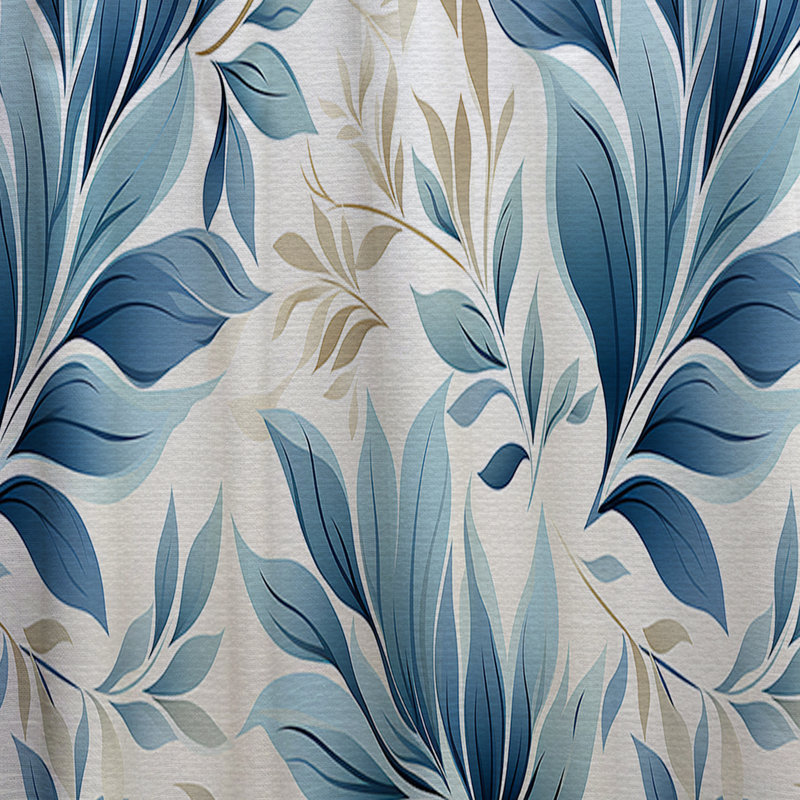 Tranquil Patterns I - Rideau floral - Velours obscurcissant - 1 panneau, L 52 po x L 84 po