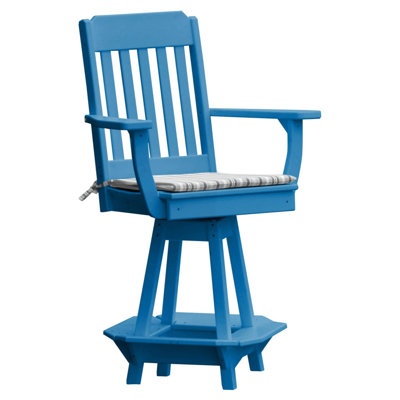 Chaise de comptoir pivotante avec accoudoirs Traditional