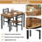 3 Piece Dining Table Set For 2 Kitchen Table Set For 2 With Chairswood Breakfast Nook Table And Chairs Set Of 2 Dinette Set For Space Dining Roomapartment