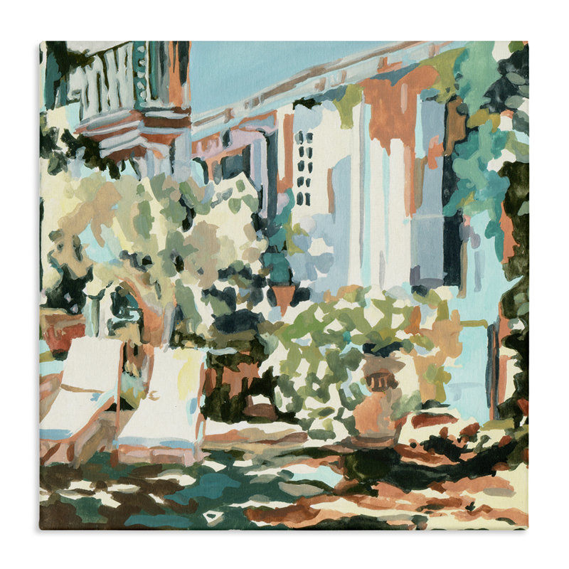 Art mural sur toile City Street Abstraction par Melissa Wang, H 36 po x l 36 po