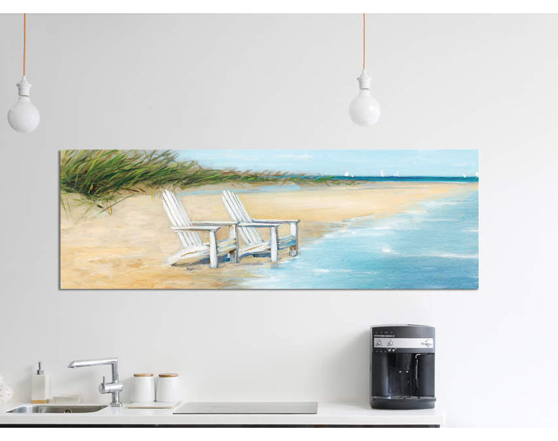 « water view ii » par catherine swatland, reproduction d’impression sur toile tendue, H 12 po x l 36 po x P 1,5 po