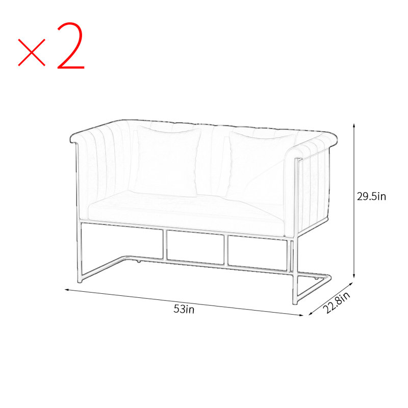 Banc rembourré en polyester clair Light Luxury, Noir