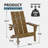 Outdoor Folding Adirondack Chair -123349691