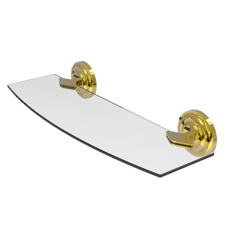 Leamore Bracket Shelf, Polished Chrome, 3" H x 18" W x 5" D